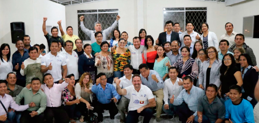 CREO posesiona a las directivas cantonales de Santa Elena, junto a los frentes de Jóvenes y Profesionales CREO