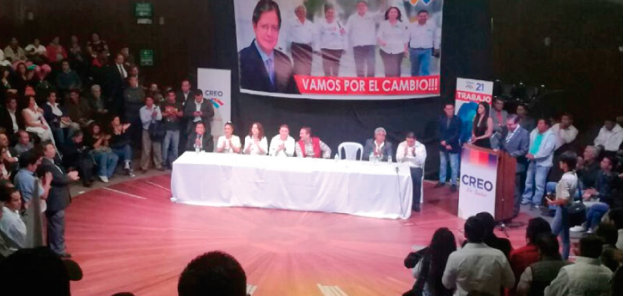 CREO posesiona a su nueva directiva provincial de Pichincha para el fortalecimiento de sus bases