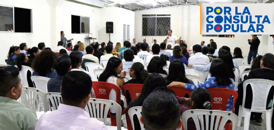 Capacitación sobre la consulta popular moviliza a CREO en Bolívar