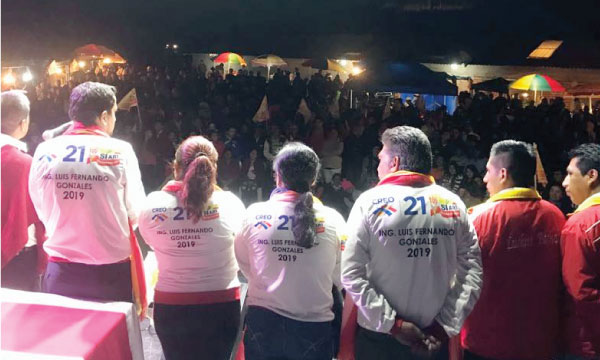 El cantón San Miguel acelera su trabajo político con las bases de la Provincia de Bolívar