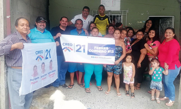 En la parroquia Febres Cordero, en Guayaquil, CREO suma una nueva directiva territorial