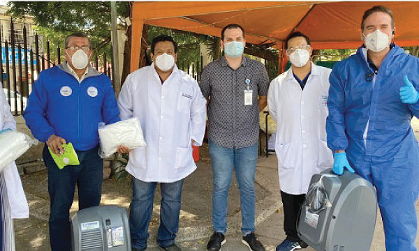 CREO Jipijapa agrafece a Guillermo Lasso y #SalvarVidasEC por tercera donación de insumos médicos