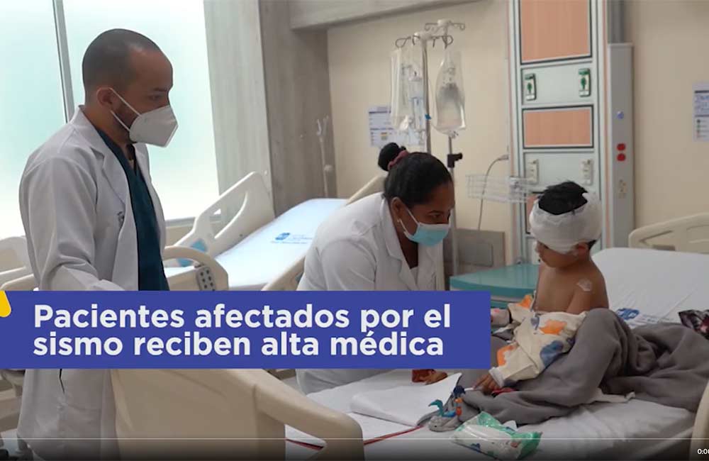 [video] Recibieron el alta médica los 2 pacientes afectados por el sismo del 18 de marzo.
