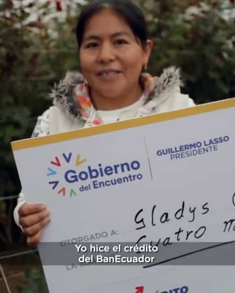[video] Gladys es beneficiaria del crédito de BanEcuador.