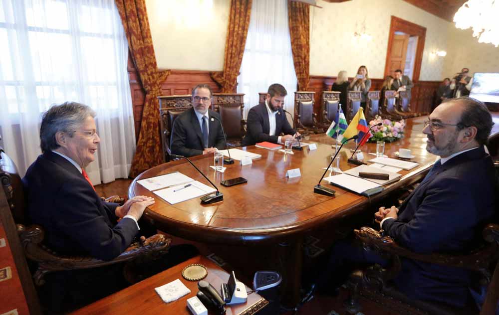 En el Palacio de Carondelet, el Primer Mandatario Guillermo Lasso mantuvo una reunión con Sergio DiazGranados , presidente ejecutivo del Banco de Desarrollo de América Latina.