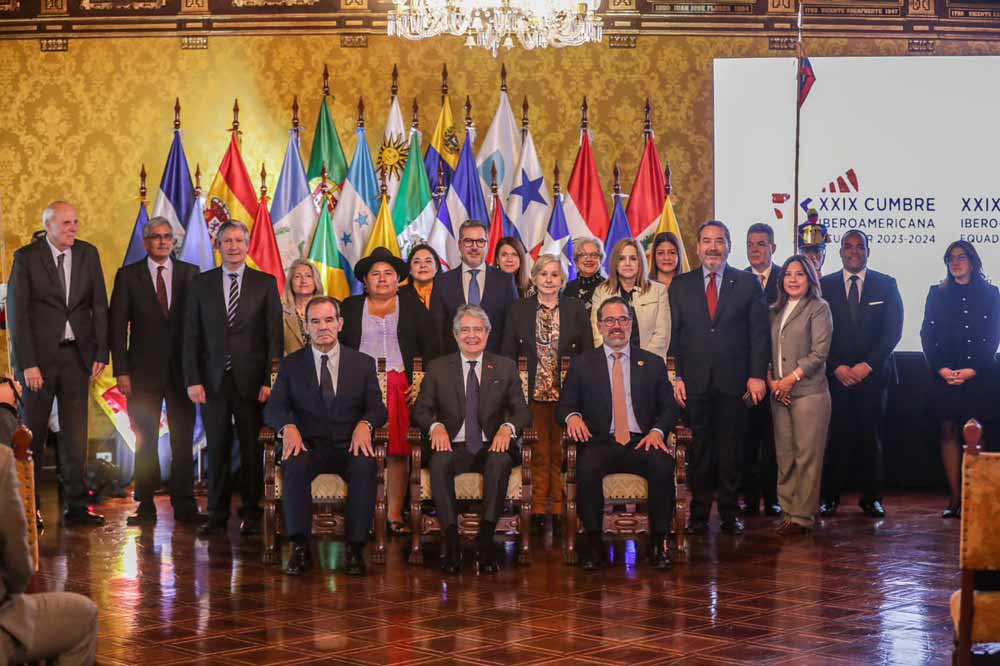 Hoy, en Quito, se realizó la presentación de la Presidencia Pro Tempore de la XXIX Cumbre Iberoamericana, en la cual Ecuador la asume por primera vez. 🇪🇨