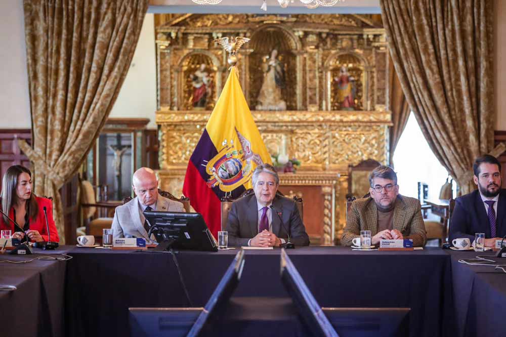 En el Palacio de Carondelet, se presentó, a delegados de los medios de comunicación, el Plan de Acción ante el Fenómeno «El Niño» Ecuador 2023-2024.