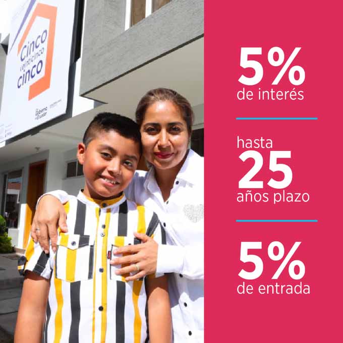 Miles de familias ecuatorianas cumplen su sueño de tener un hogar propio, con el programa de crédito hipotecario #5veinticinco5. 🏡🇪🇨