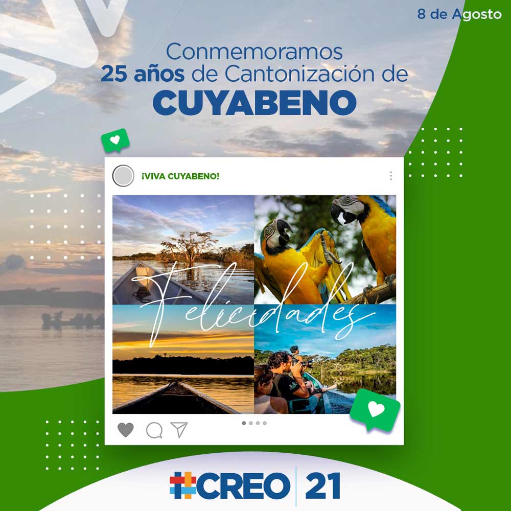 Conmemoramos 25 años de cantonización de Cuyabeno.