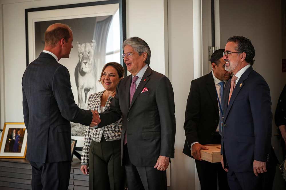 El presidente Guillermo Lasso tuvo una reunión con el Príncipe de Gales, para abordar temas de conservación y protección de la naturaleza.