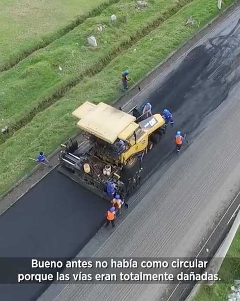 [video] Continuamos entregando vías en óptimas condiciones que favorecen el transporte, el turismo, la producción y la movilidad de los ecuatorianos.