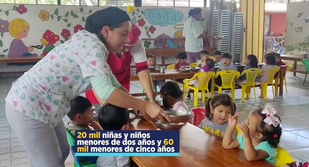 El Gobierno Nacional cumple con las familias ecuatorianas al reducir la desnutrición crónica infantil en un 3.5 %.