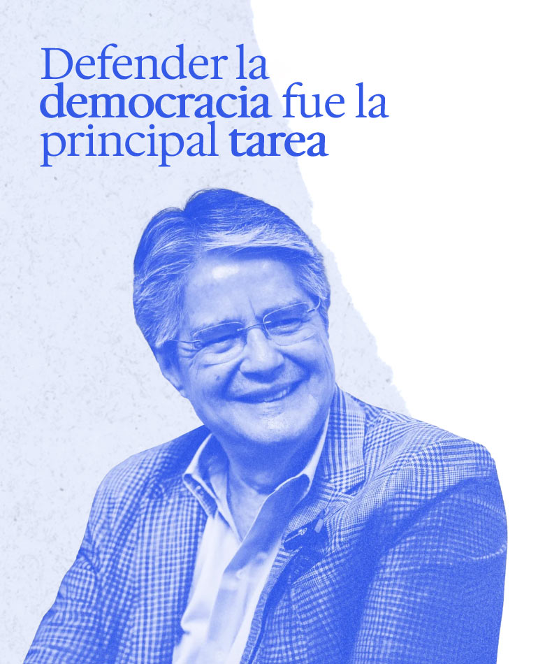 Guillermo Lasso defender la democracia